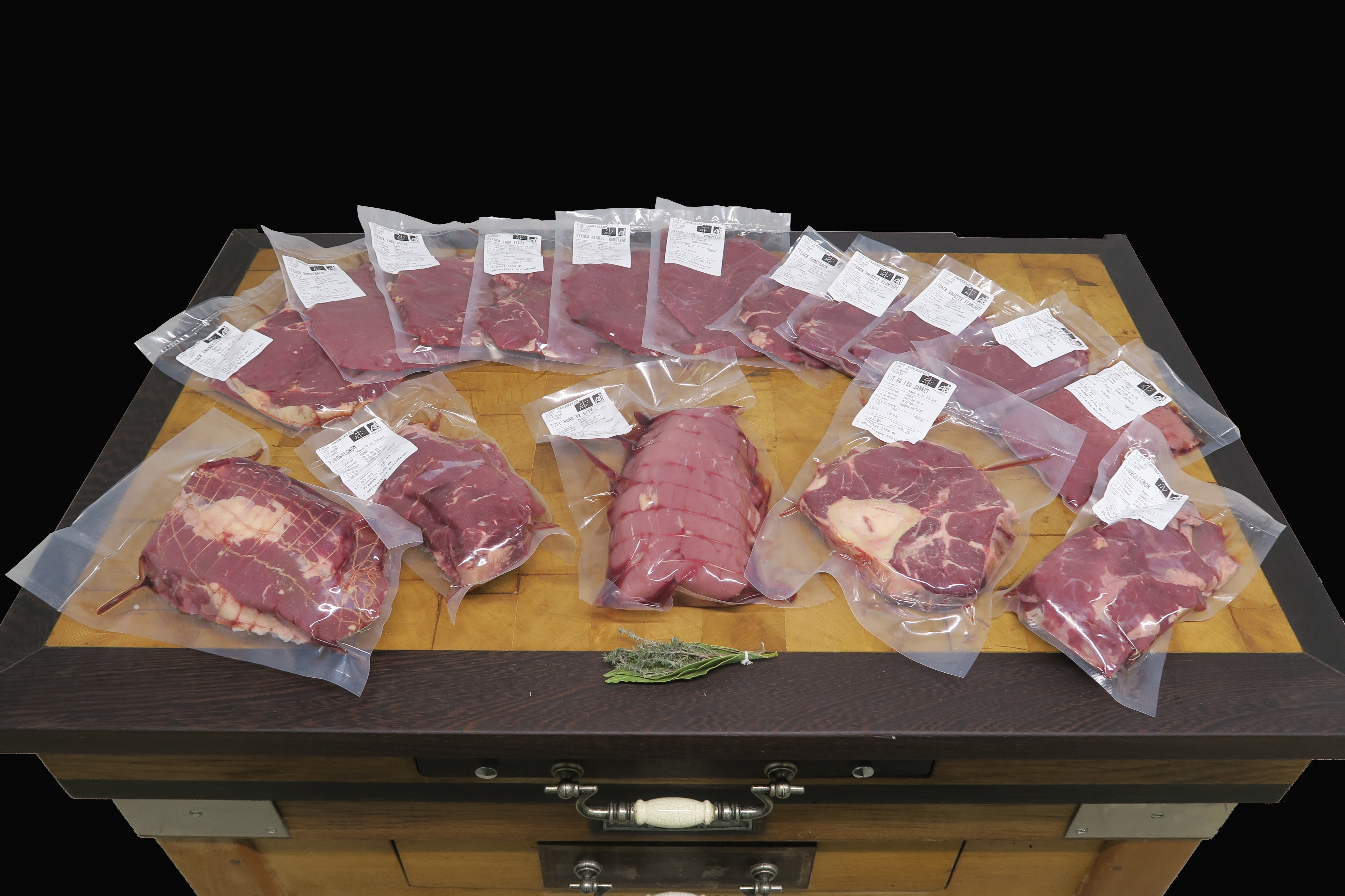 Colis classique de boeuf